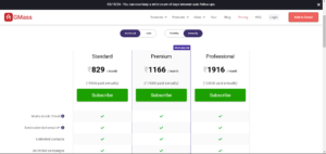 GMass Pricing -TrendinSaas