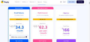 Reply.io pricing - TrendinSaas