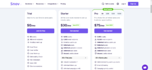 Snov.io pricing - trendinsaas