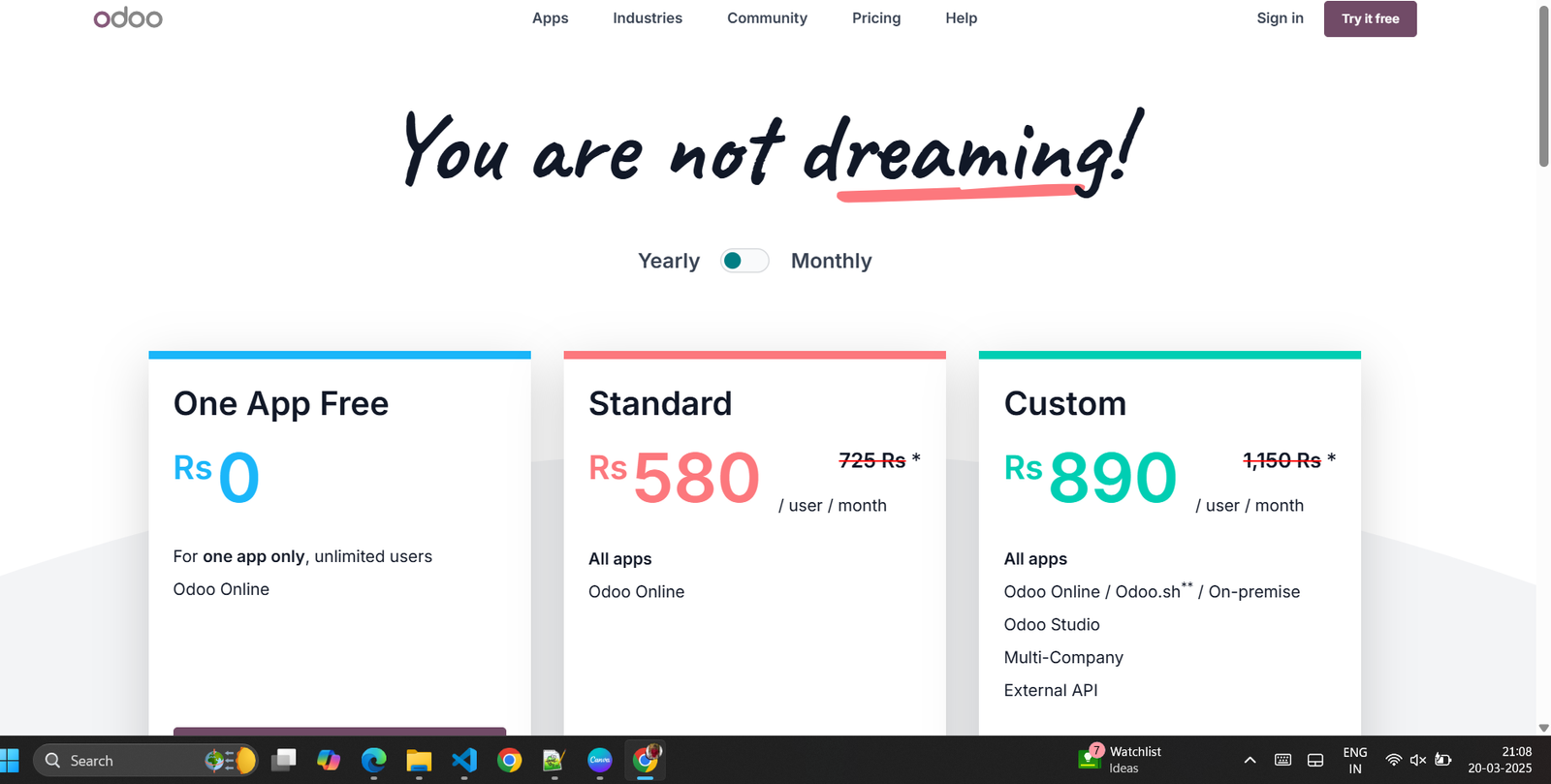 Odoo is third party apps and best business intelligence